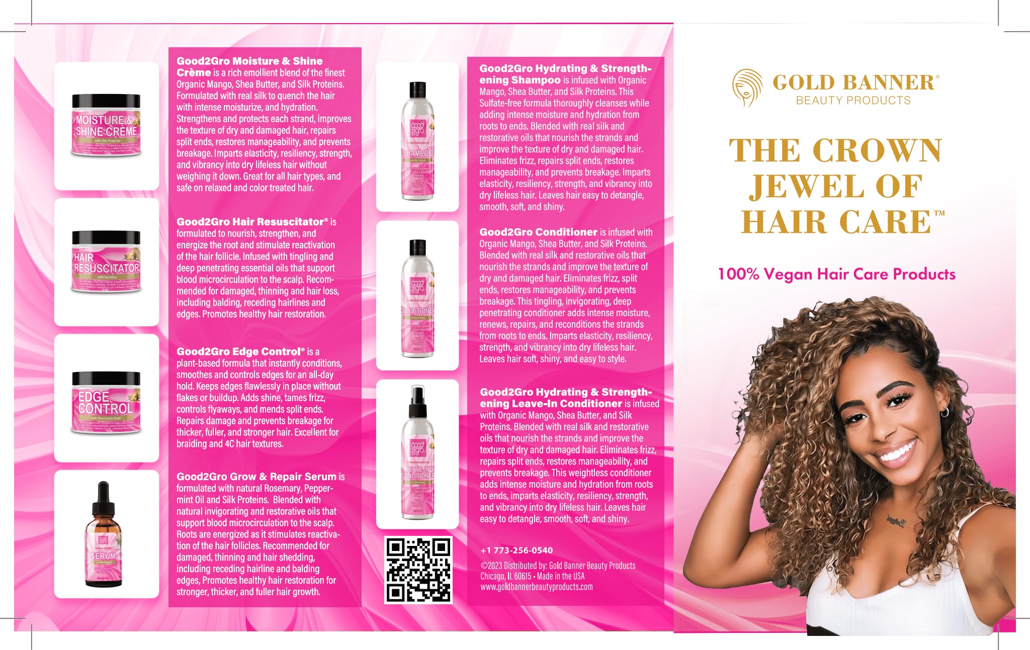 GOOD2GRO Hydrating & Strengthening Hair Care Set - 100% Vegan & Cruelty Free Formula for Dry & Damaged Hair - Perfect for Daily Hydration & Hair Repair at Home