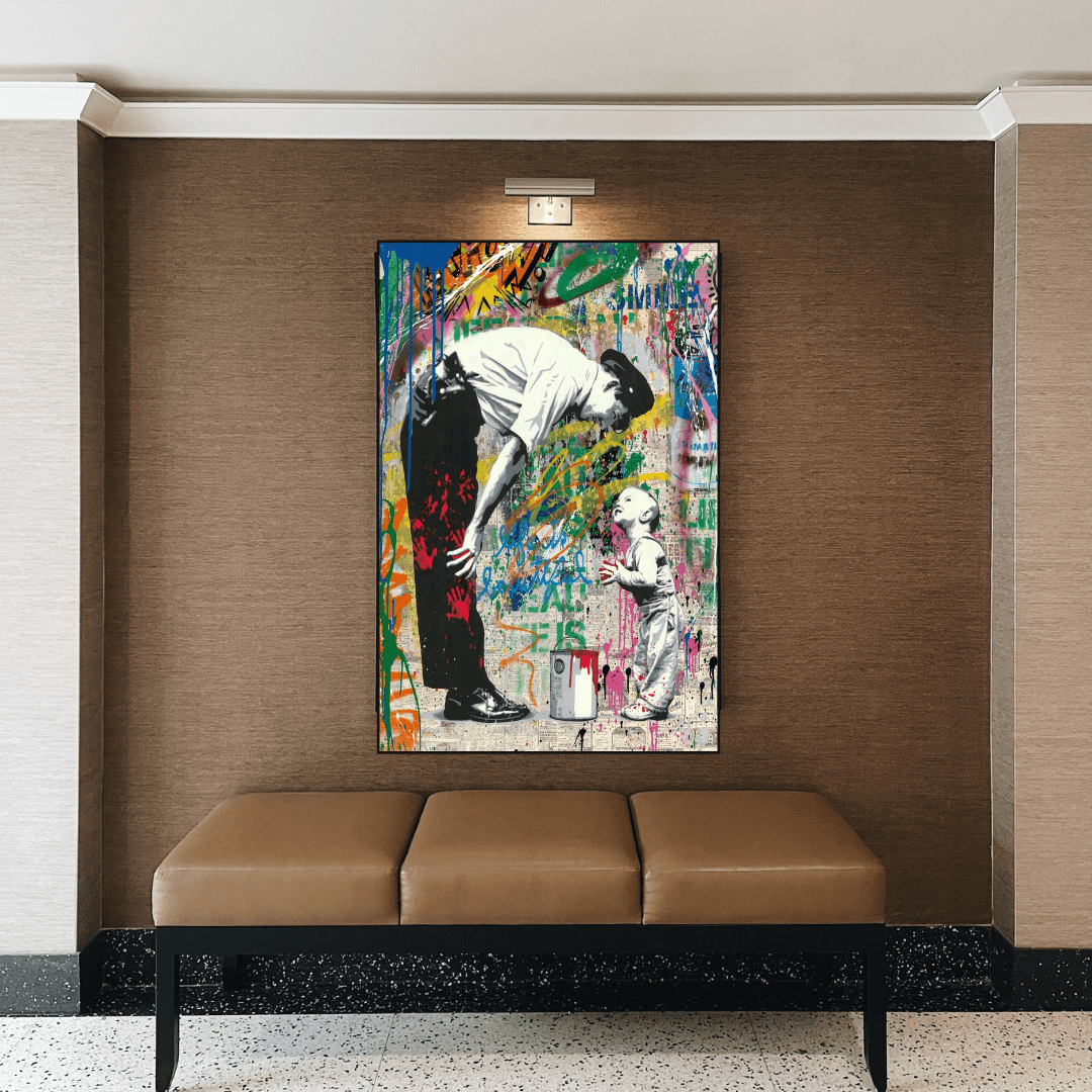 Banksy Life is Beautiful Poster - Powerful Street Art Statement for Home & Office Decor | Inspirational Wall Art for Living Room, Bedroom or Studio