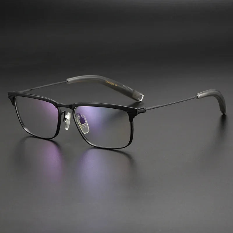 Aror Unisex Full Rim Square Titanium Eyeglasses Frame - Lightweight Durable Eyewear for Men & Women - Perfect for Work, Reading & Fashion Accessories