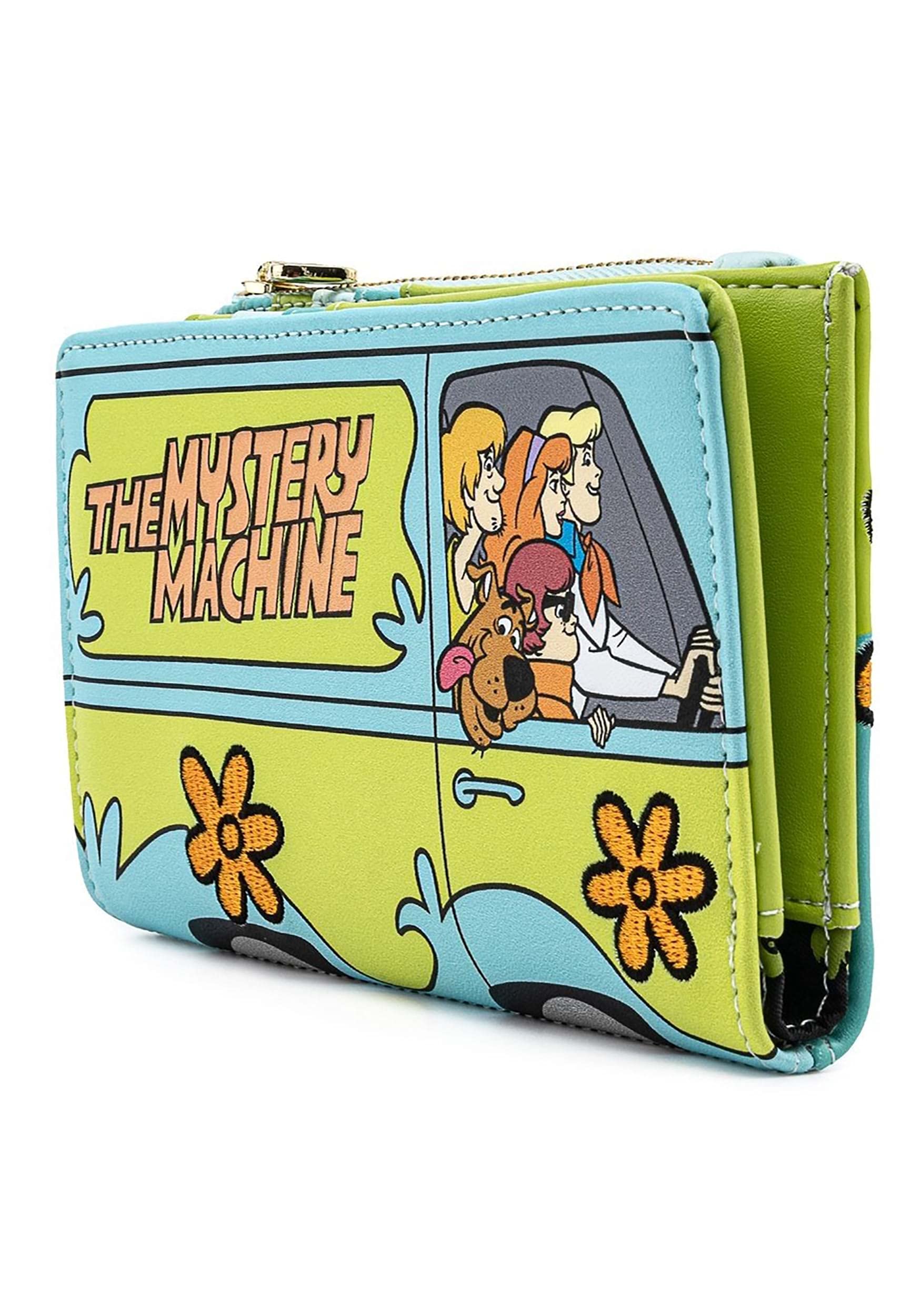 Loungefly Scooby Doo Mystery Machine Faux Leather Wallet - Cartoon Character Themed Bi-Fold Wallet for Collectors and Fans - Perfect for Cosplay, Comic Con, and Everyday Use