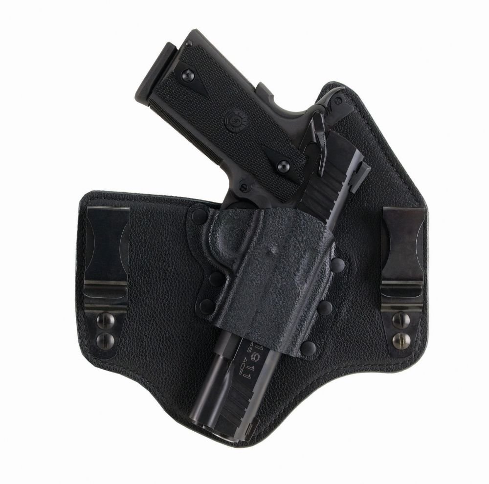 Galco KT636B Kingtuk IWB Concealed Carry Gun Holster for Ruger LC9 - Right Hand Black Leather Holster | Comfortable & Secure Inside Waistband Holster for Everyday Carry, Range & Self Defense