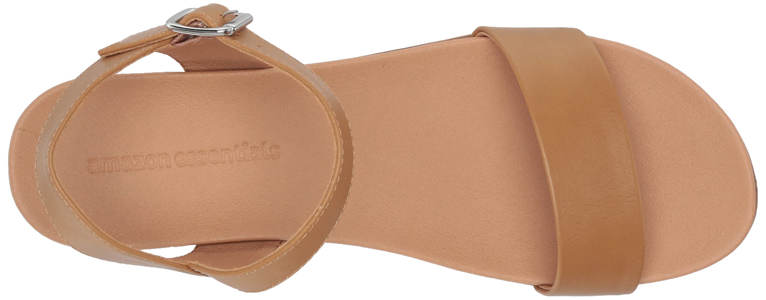 Amazon Essentials Women's Two Band Flatform Sandal - Comfortable Summer Casual Shoes for Walking, Beach & Outfits