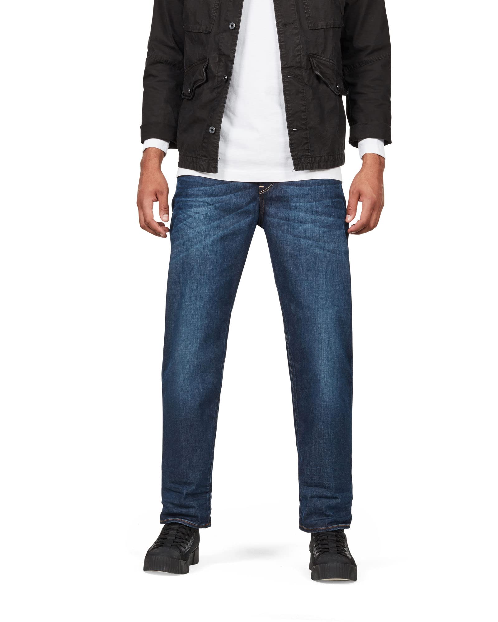 G-Star Raw Men's 3301 Loose-Fit Jeans | Slim Straight Stretch Denim Pants for Casual Wear & Street Style Outfits