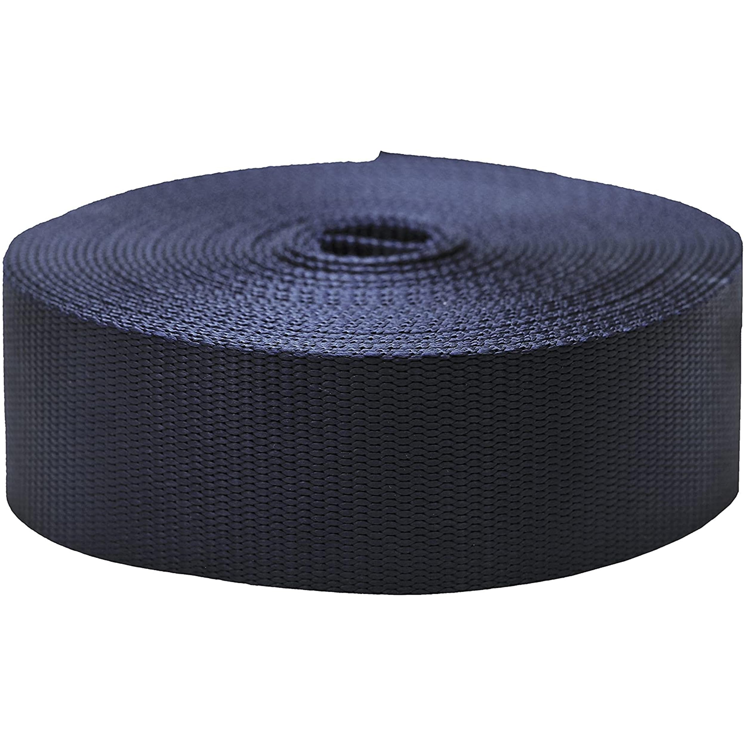 2 Inch Heavy Duty Nylon Webbing Strap Roll - 10/20/50 Yards for Belts, Backpacks, Slings, Dog Collars & Leashes - 20+ Color Options - Durable Strapping Material for DIY, Outdoor Gear & Pet Accessories