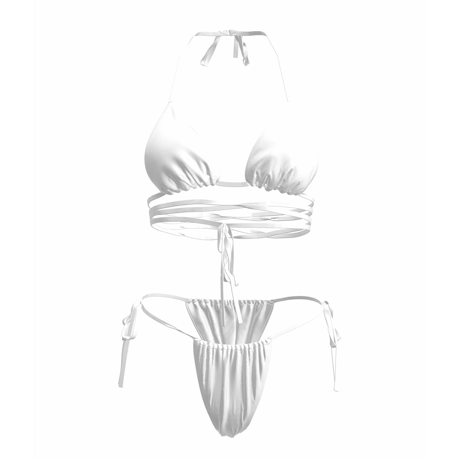 Sexy Women's 2 Piece Bikini Swimsuit - Underwire & Bandage Design for Beach & Pool