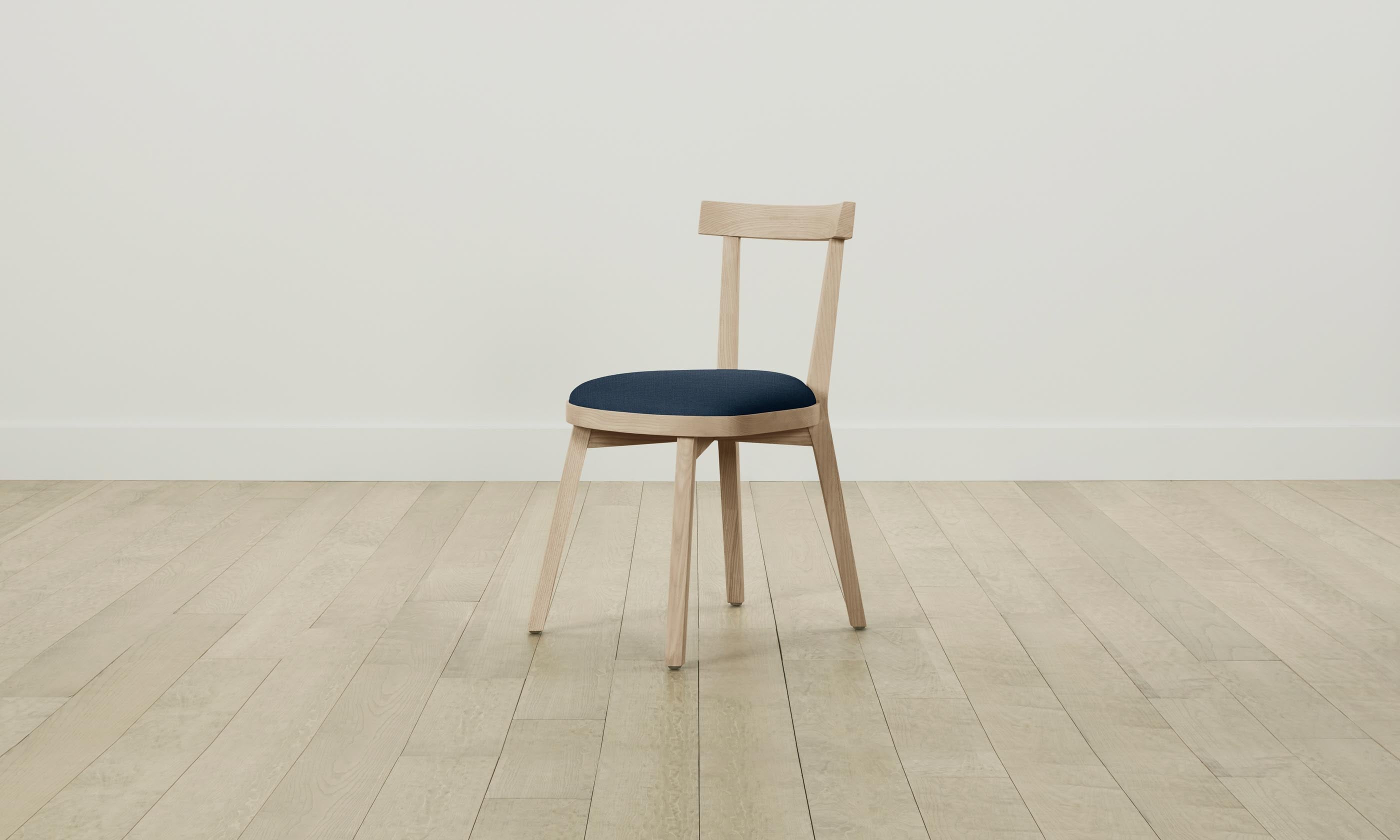 Allen Dining Chair - Performance Linen Weave Bay Fabric Upholstered Seat - Modern Kitchen & Dining Room Furniture for Home & Restaurant Use