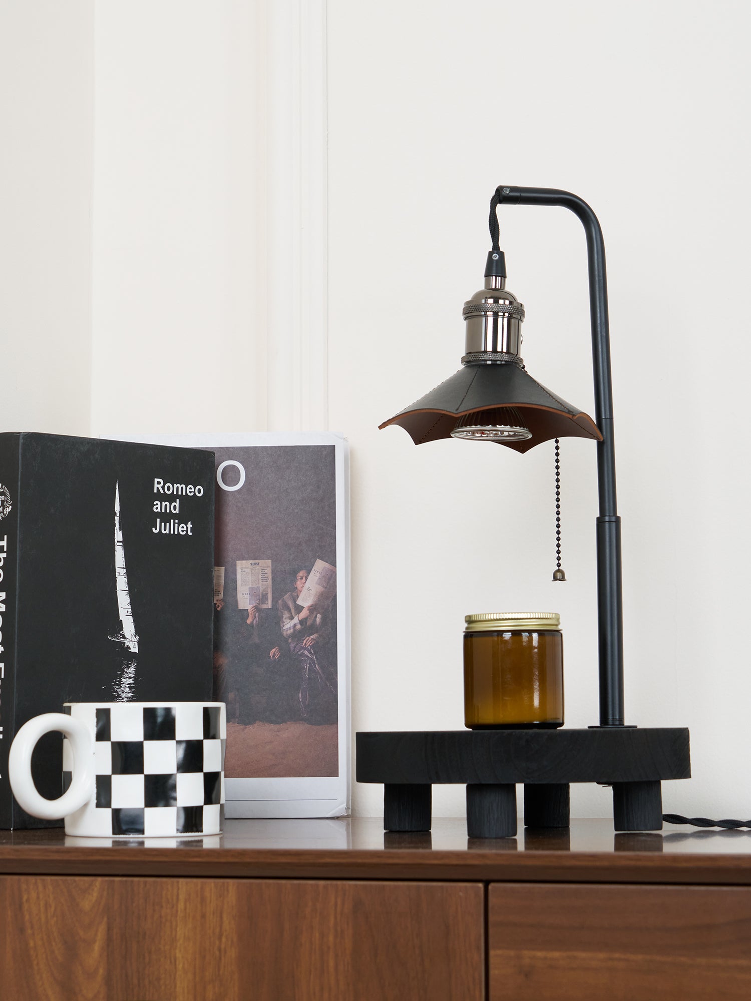Handcrafted Wooden Stool Table Lamp with Cordero Design - Modern Home Decor for Living Room, Bedroom & Office Lighting