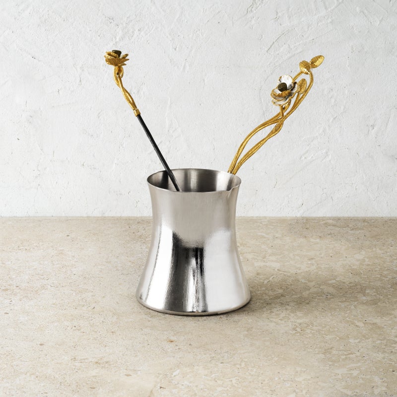 Premium Anemone Coffee Pot with Spoon - Elegant Tea & Coffee Serving Set for Home, Office, or Gifts - Perfect for Morning Brews & Afternoon Tea Parties