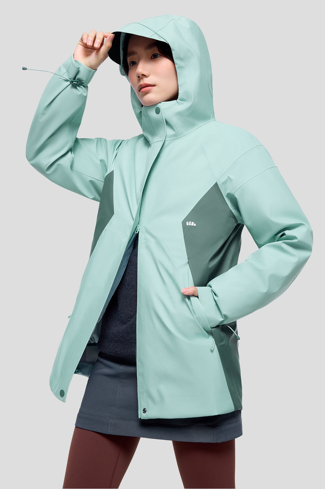 HeatCore Women's 3-in-1 Interchangeable Jacket - Waterproof Windproof Winter Coat for Hiking, Skiing & Outdoor Activities