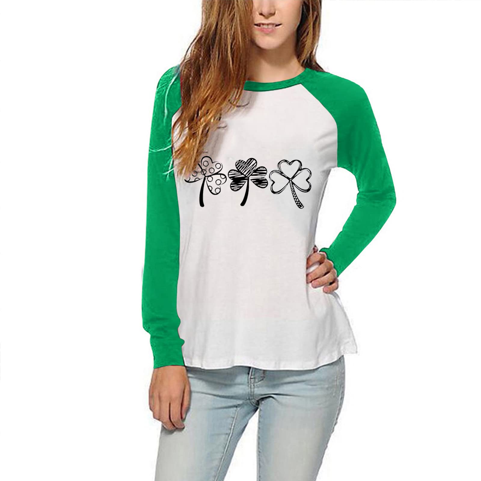 Stylish Women's Short Sleeve St. Patrick's Day Shirts & Casual Blouses | Comfortable Long Sleeve Polo Shirts for Men & Women | Fall & Summer T-Shirts Pack (Army Green, XXL) - Perfect for Parties, Work, and Everyday Wear