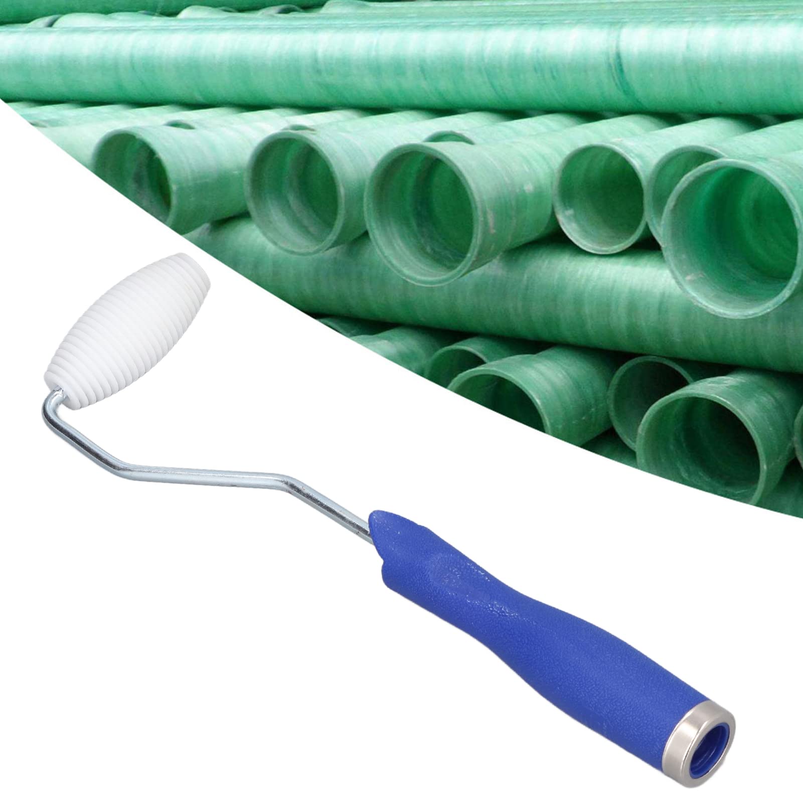 Fiberglass Roller with Handle - Efficient Bubble Paddle for Glass Industry & DIY Projects