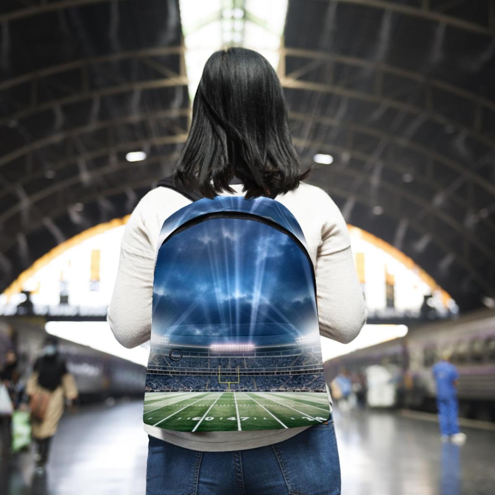 Best Travel & Work Backpack for Men & Women - Durable Laptop Backpack for Commuting, Hiking & American Football Games - Perfect for Office, School & Stadium Events