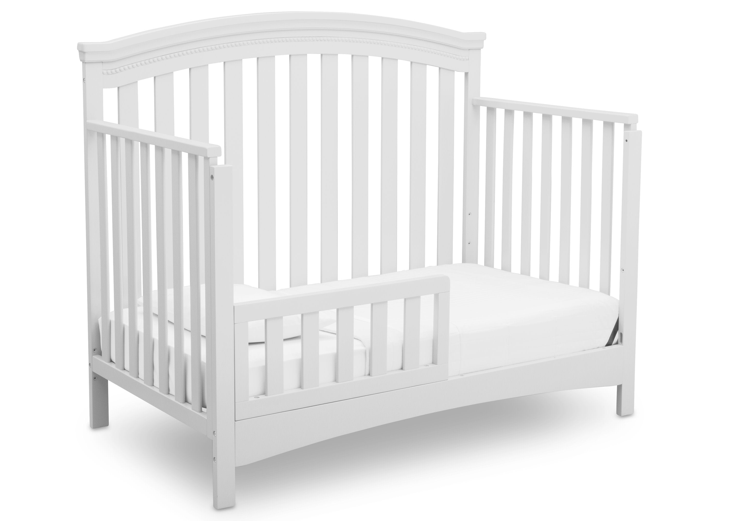 Emerson 4-in-1 Convertible Baby Crib to Toddler Bed - Safe & Adjustable Wooden Crib for Nursery - Perfect for Newborns, Infants & Growing Kids