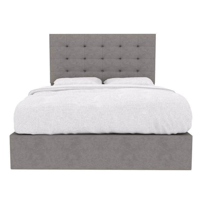 Edith Fabric Drawer Bed Frame with Storage - Queen Size Platform Bed with Underbed Storage Drawers for Small Spaces | Perfect for Apartments, Dorms & Guest Rooms