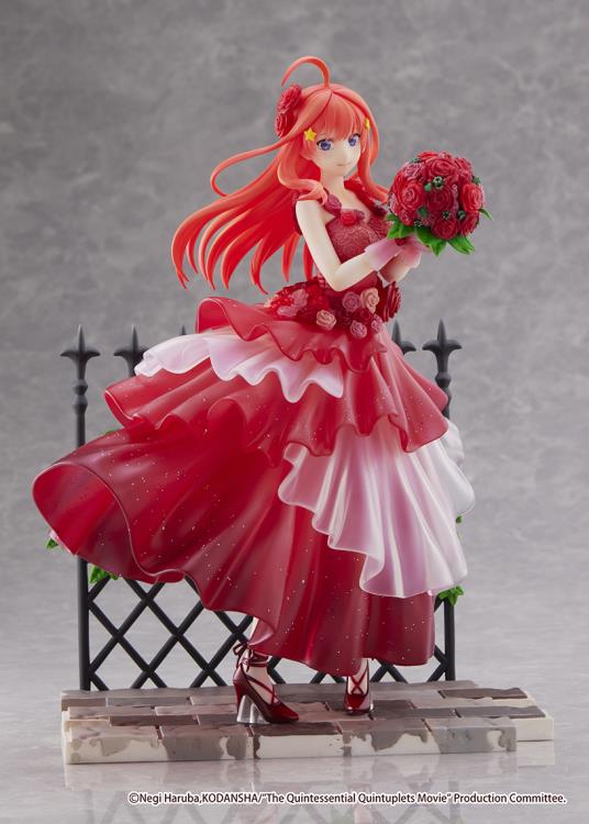EStream Shibuya Scramble 1/7 Scale Figure - The Quintessential Quintuplets Movie: Itsuki Nakano Floral Dress Ver. Anime Collectible Statue | Perfect for Anime Fans, Display Shelf & Gift for Quintuplets Lovers