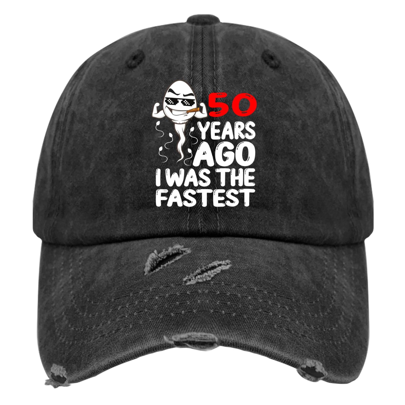 Vintage Washed Cotton Baseball Cap for Women - 60th Birthday Gift Idea - Soft & Comfortable Hat for Running, Sports & Outdoor Activities