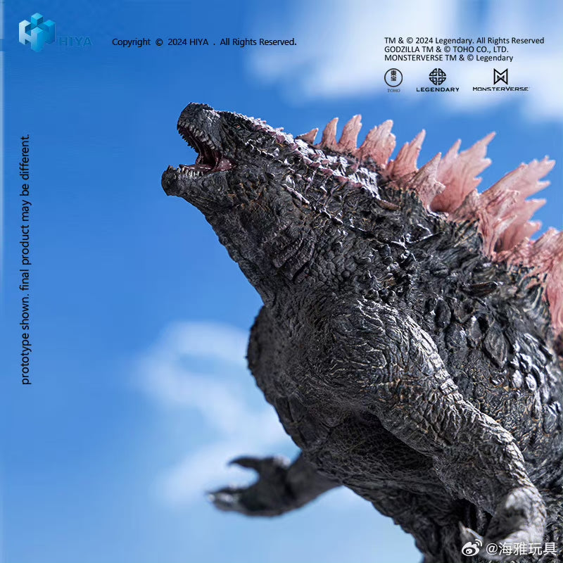 HIYA 7-inch 18cm Stylist Series Godzilla vs Kong The New Empire Godzilla Evolved Version PVC Action Figure - Collectible Movie Monster Toy for Display & Gifts