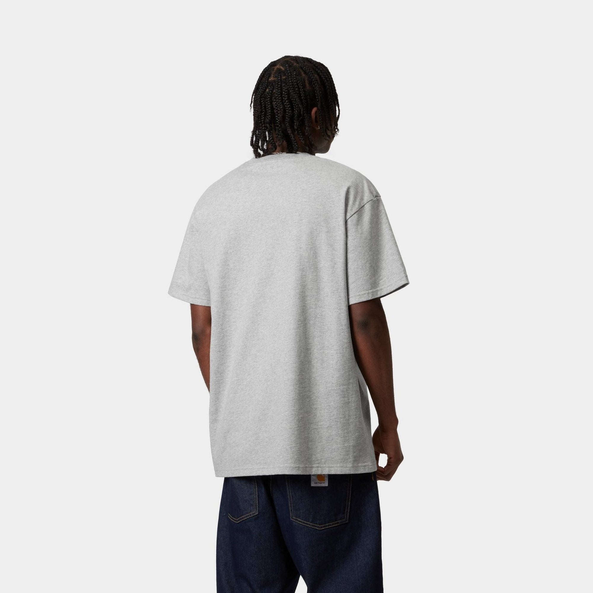 Chase T-Shirt for Men & Women | Soft Grey Heather Cotton Tee | Casual Wear, Street Style, Everyday Outfit