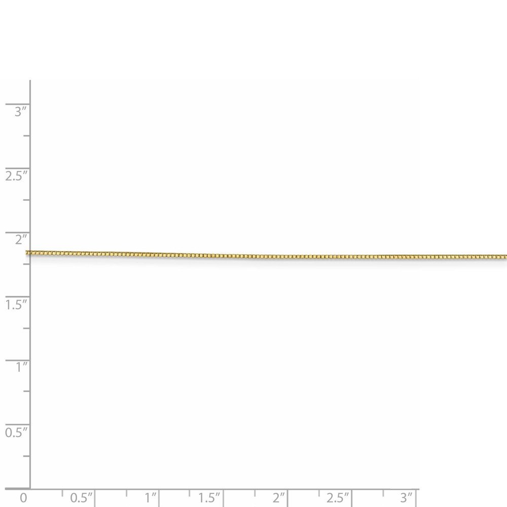10K Solid Yellow Gold 0.7mm Box Chain Necklace with Lobster Clasp - Dainty Minimalist Jewelry for Women, Perfect for Everyday Wear, Gifts & Special Occasions