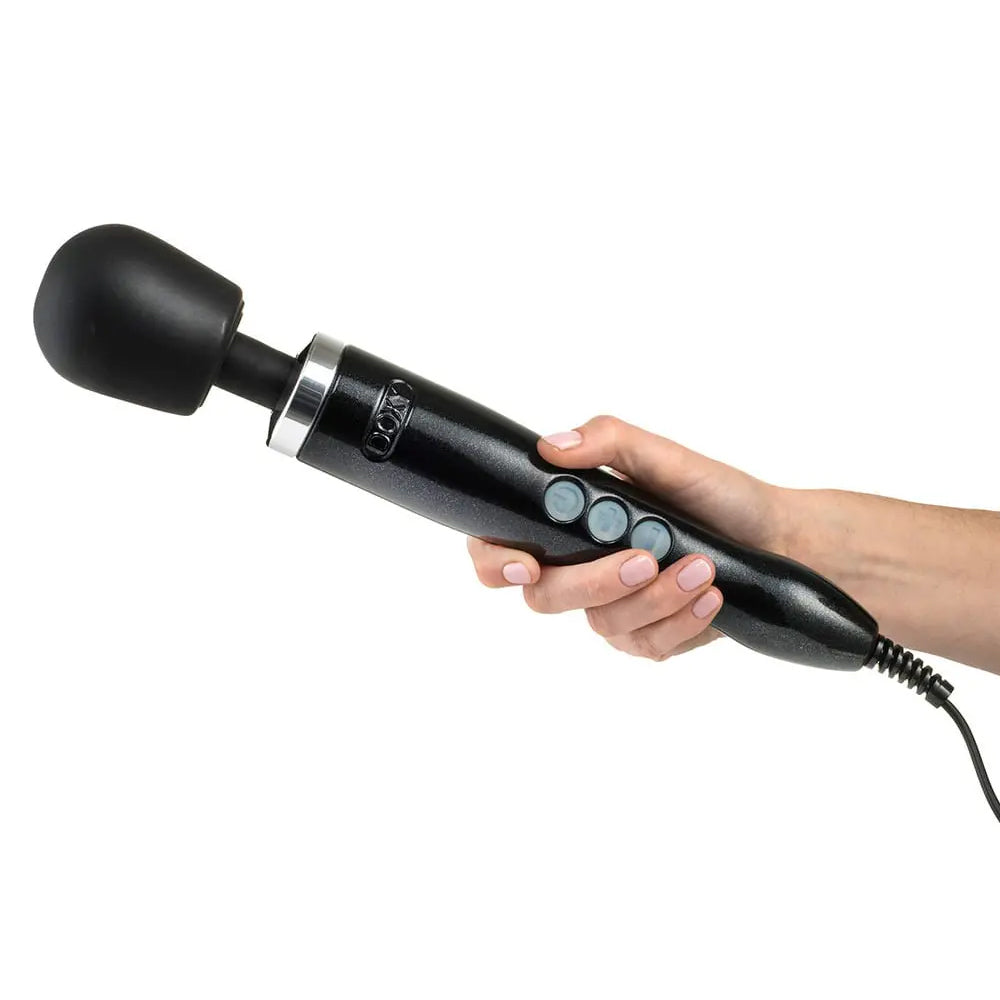 Premium Doxy Die Cast Solid Metal Plug-In Vibrating Wand Massager - Powerful Personal Massage for Relaxation & Intimate Pleasure - Perfect for Home Spa & Couples Time
