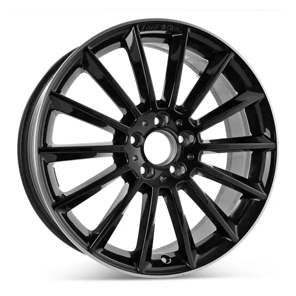 19 Inch Mercedes A Class Wheel Replacement - Machined Black Replica Rim 85727 | Perfect for Upgrades, Repairs & Custom Car Mods | Enhances Style & Performance