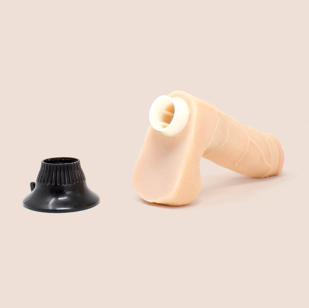 Real Feel Deluxe No. 4 - 7.5 Inch Lifelike Vibrating Dildo with Strong Suction Cup Base for Hands-Free Pleasure | Perfect for Solo Play, Couples & Shower Fun