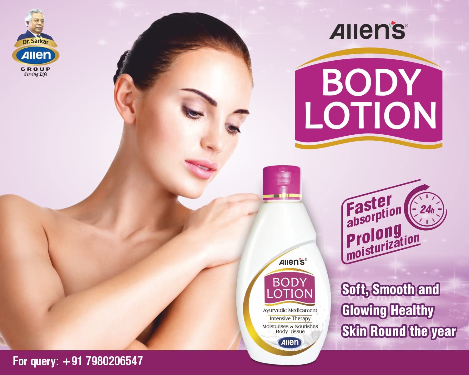 Organic Ayurvedic Body Lotion (100ml X 4 Pack) - Deep Moisturizing & Nourishing for Dry Skin - Perfect for Daily Hydration & Winter Skin Care