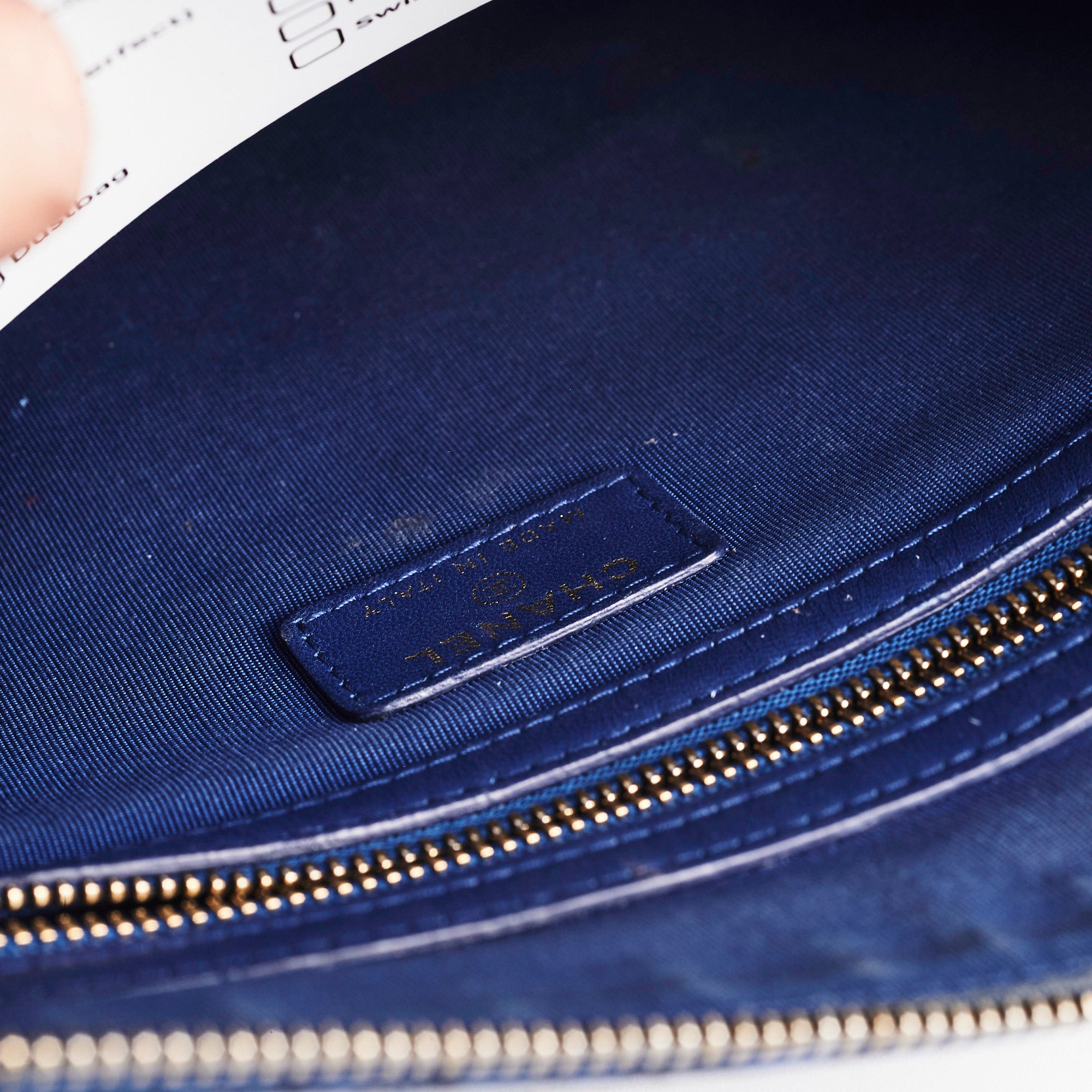 Chanel O Case Medium Exotic Leather Blue Crossbody Bag - Luxury Designer Handbag for Women, Perfect for Parties, Date Nights & Travel Accessories