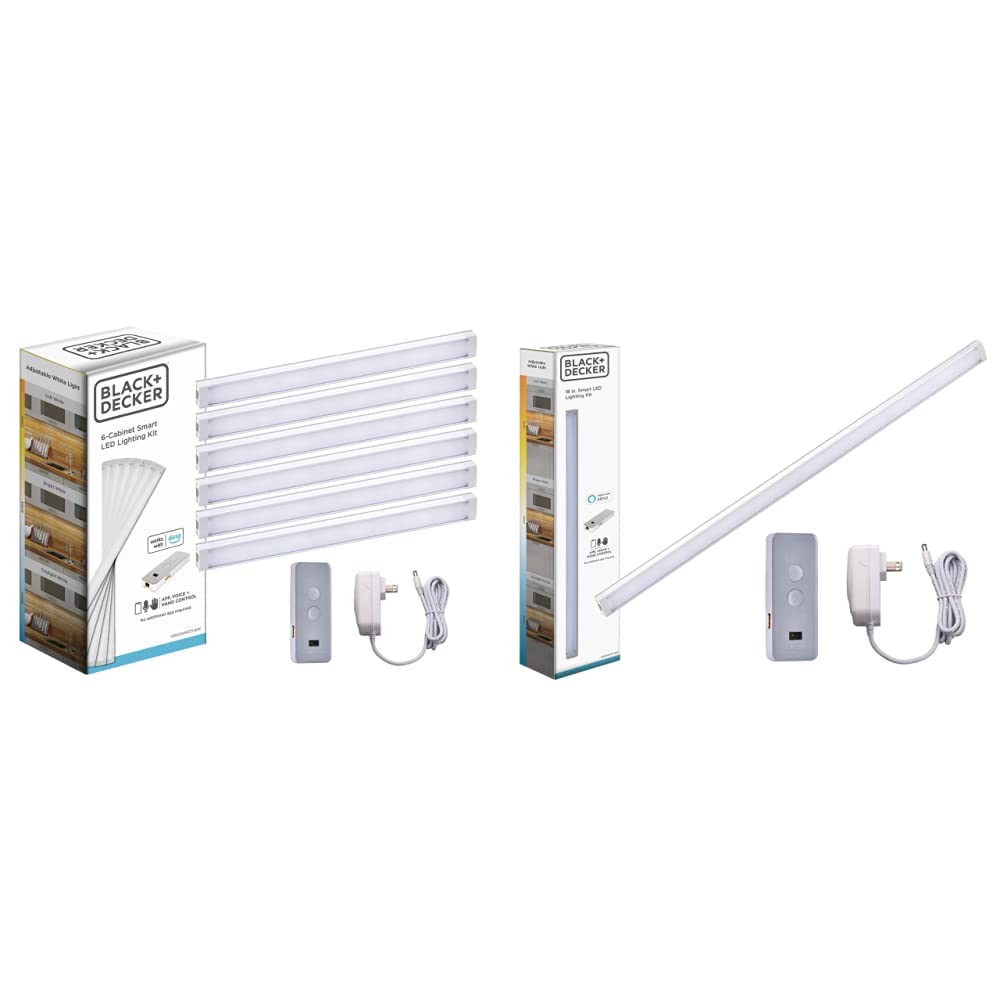 BLACK+DECKER Alexa-Compatible Smart Under Cabinet LED Lighting Kit - 18