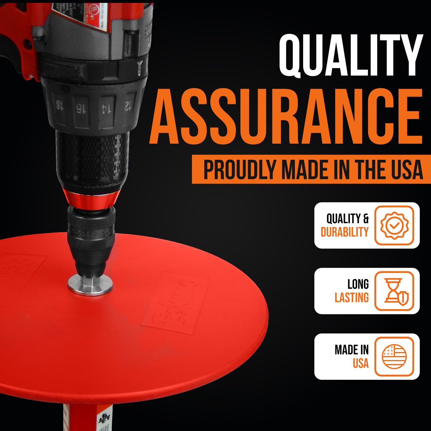 EZ Ice Auger Drill Adapter - Quick Connect for Pistol Bit/K-Drill/Lite-Flite - Electric & Cordless Drill Attachment - Ice Fishing Auger Kit for Easy Hole Drilling - Perfect for Winter Fishing & Outdoor Adventures