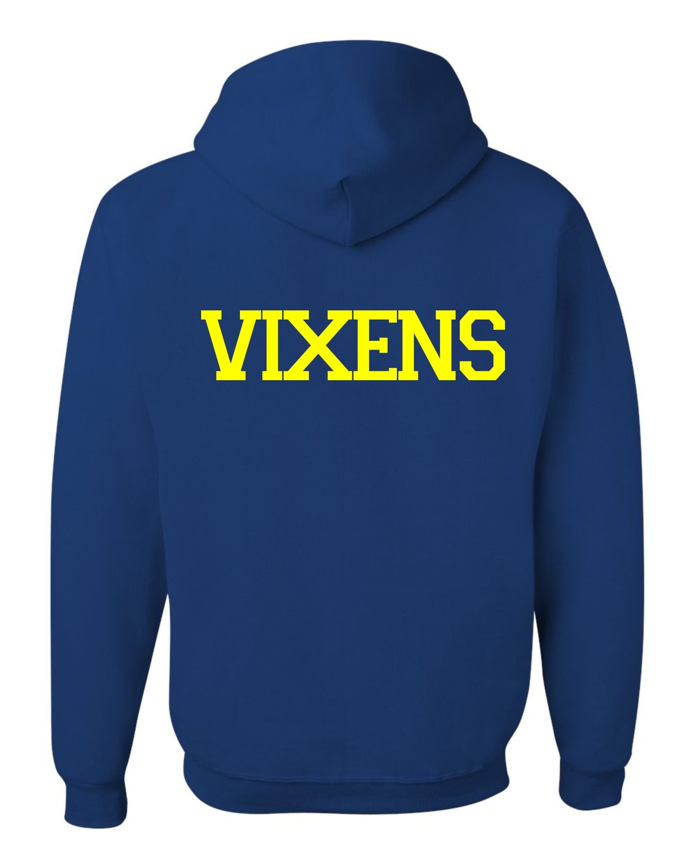 ALLNTRENDS Women's Cheerleading Hoodie - RVixens Graphic Pullover Sweatshirt for Sports Fans & Game Day Outfits - Perfect for Football Season, Tailgating and Casual Wear