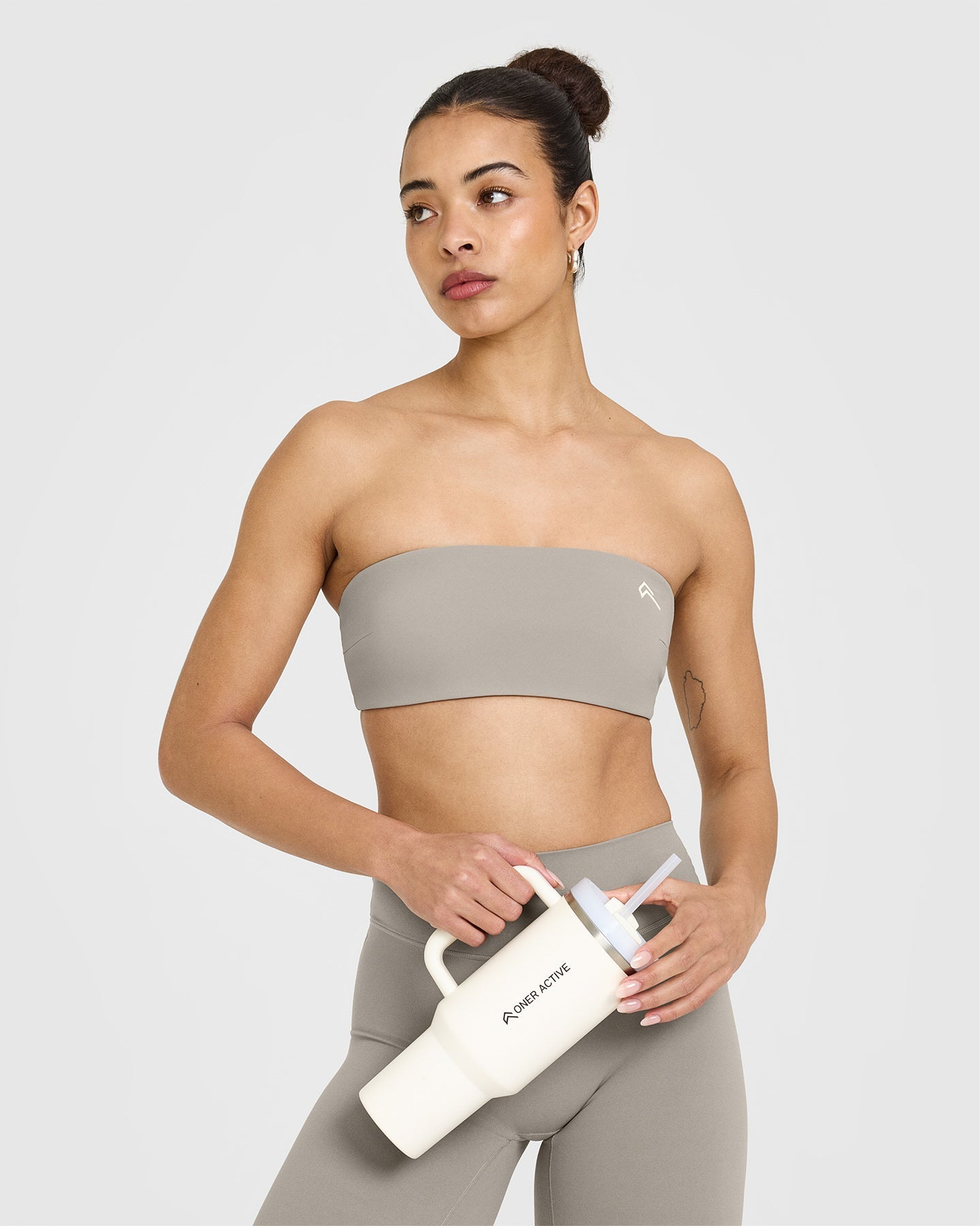 Seamless Wireless Bralette - Comfortable Micro Bandeau Bra in Warm Sand | Perfect for Yoga, Lounge & Everyday Wear