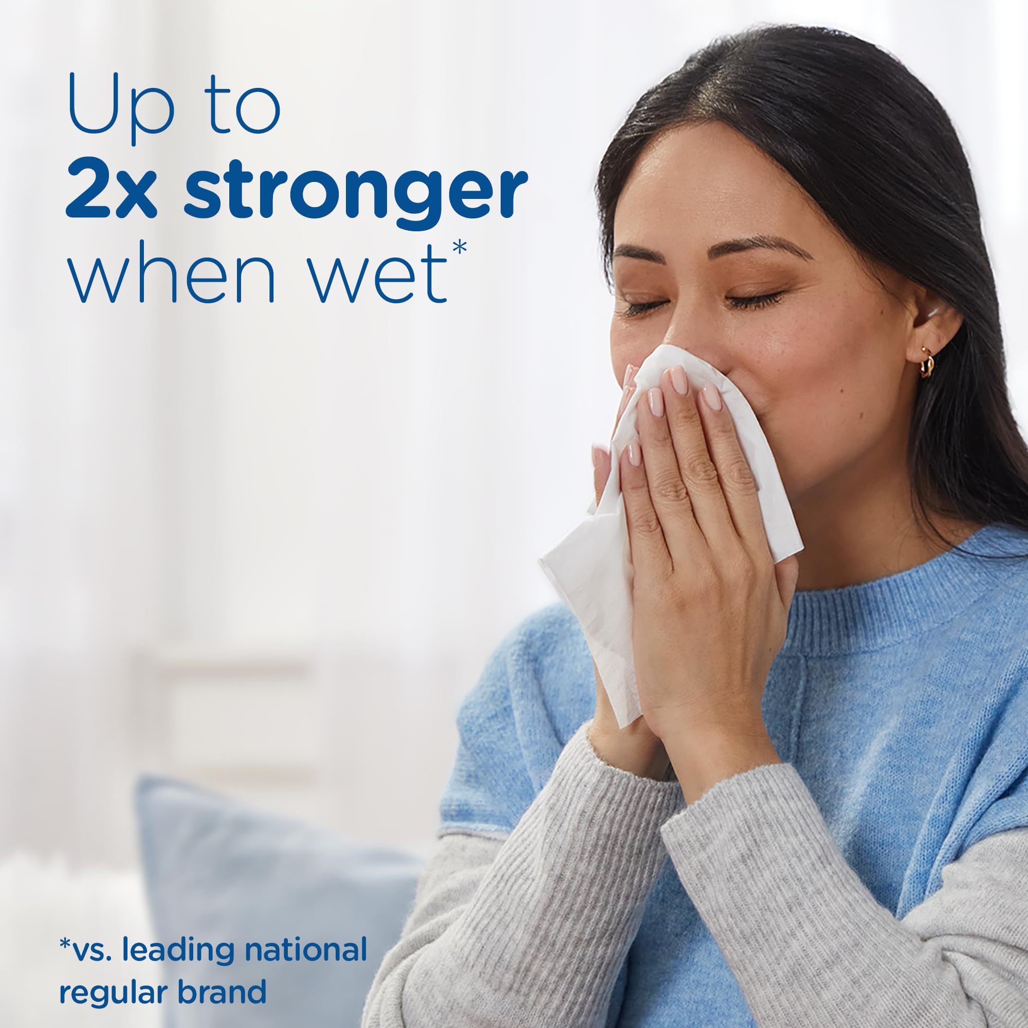 Puffs Ultra Soft Facial Tissues, 4 Mega Cube Boxes (72 Tissues Each) - Hypoallergenic & Lotion-Infused for Gentle Care | Perfect for Home, Office & Travel Use