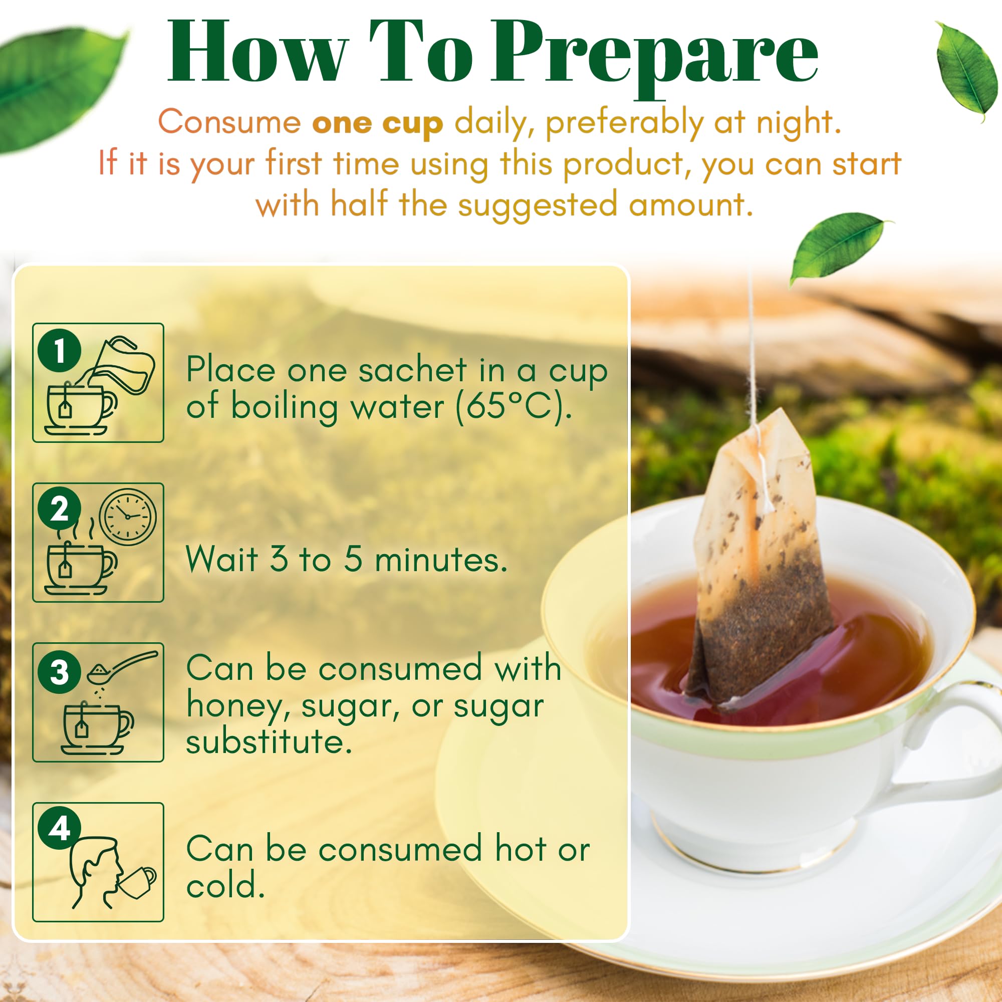Pinalim Tea (Te de Pinalim) - Mexican Herbal Blend with Pineapple, Flaxseed, Green Tea & White Tea | 30-Day Supply | Natural Weight Loss & Detox Tea for Daily Wellness Routine