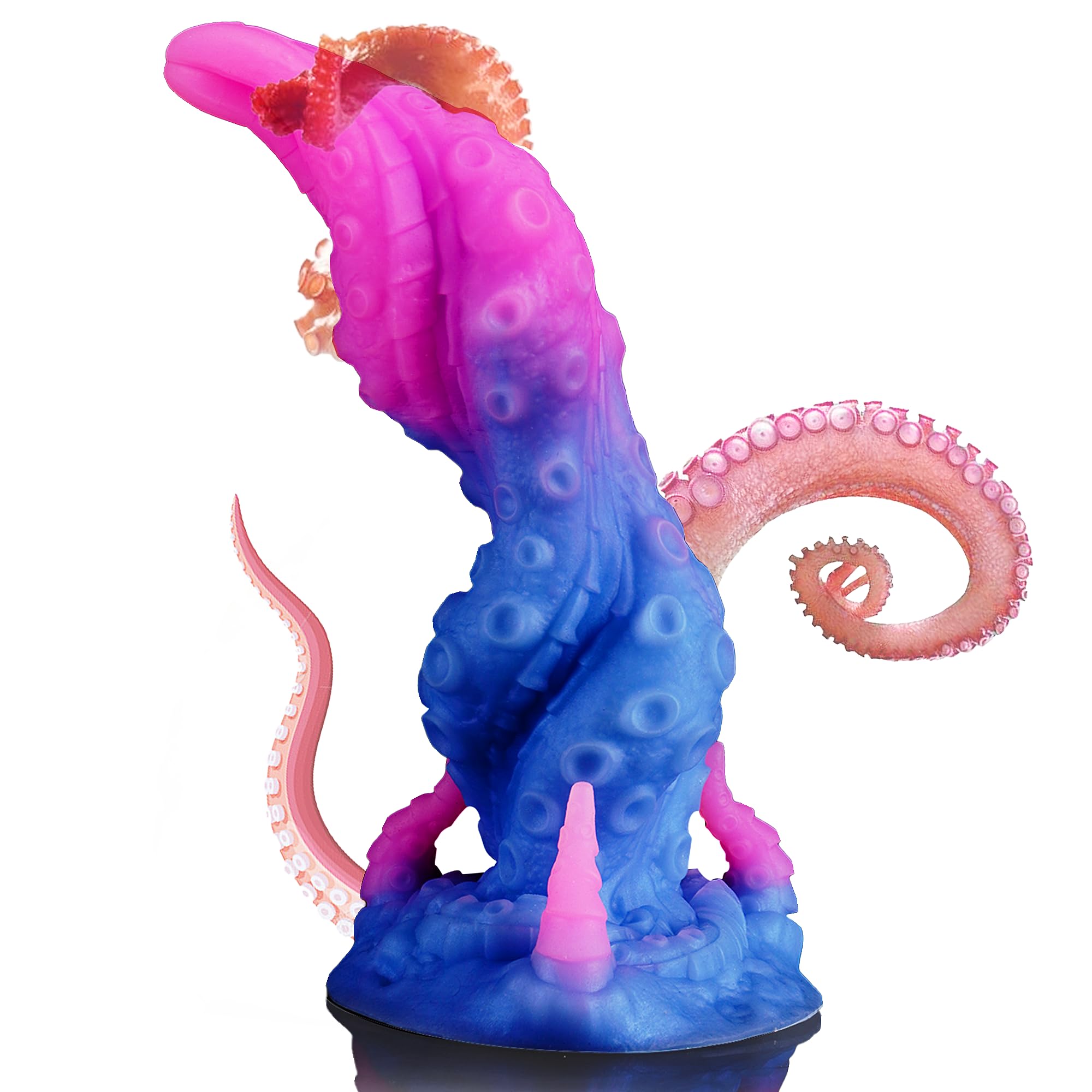 Fantasy Dragon Dildo with Suction Cup - 9.6 Inch Monster Tentacle & Horse Knot Design for G-Spot Stimulation - Extra Thick Dog Knotted Adult Sex Toy for Women & Men - Perfect for Roleplay, BDSM, and Solo Play