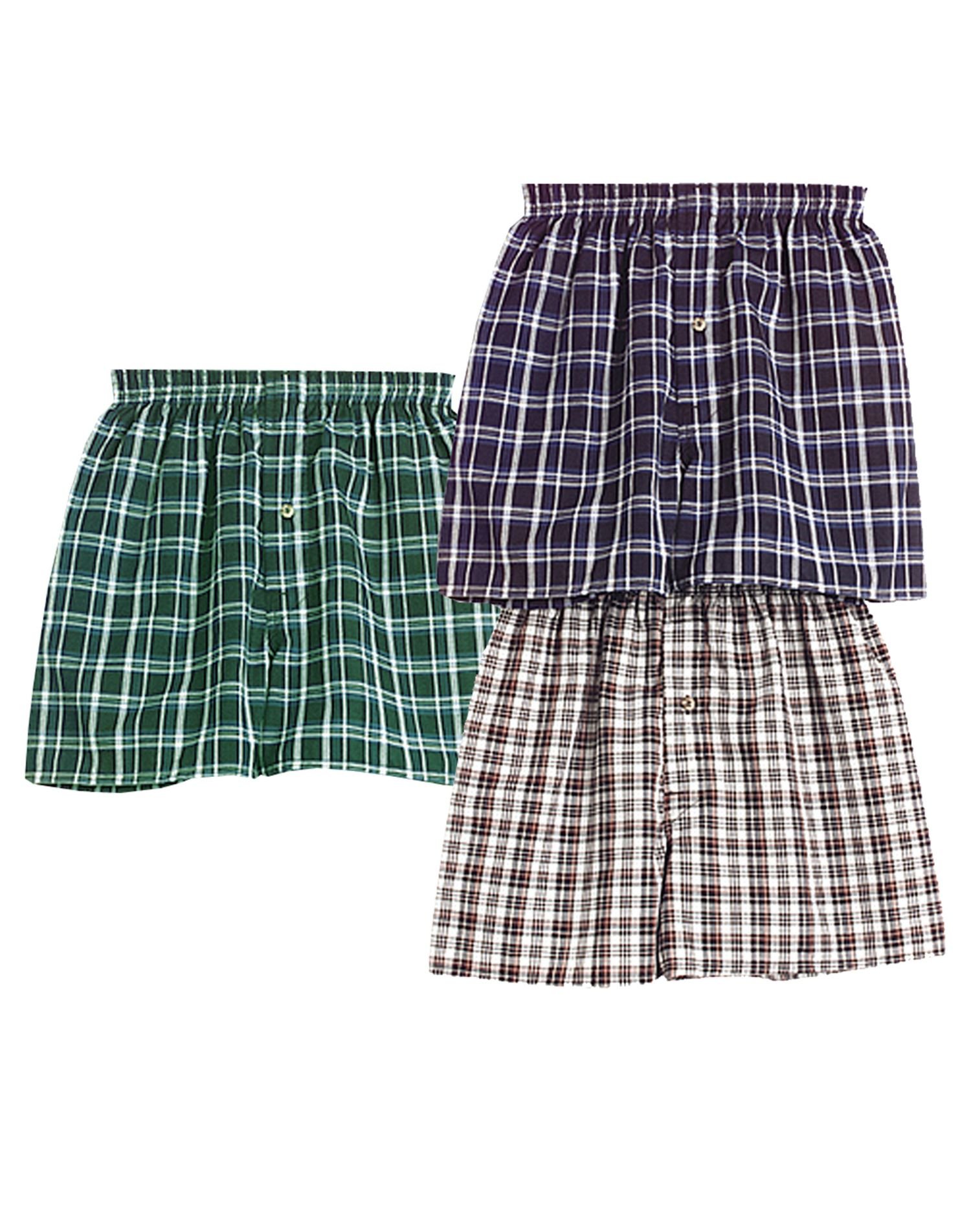 Hanes Boys Red Label Tartan Boxer Briefs - Soft Cotton Underwear for Kids, Comfortable & Breathable - Perfect for School, Sports & Everyday Wear