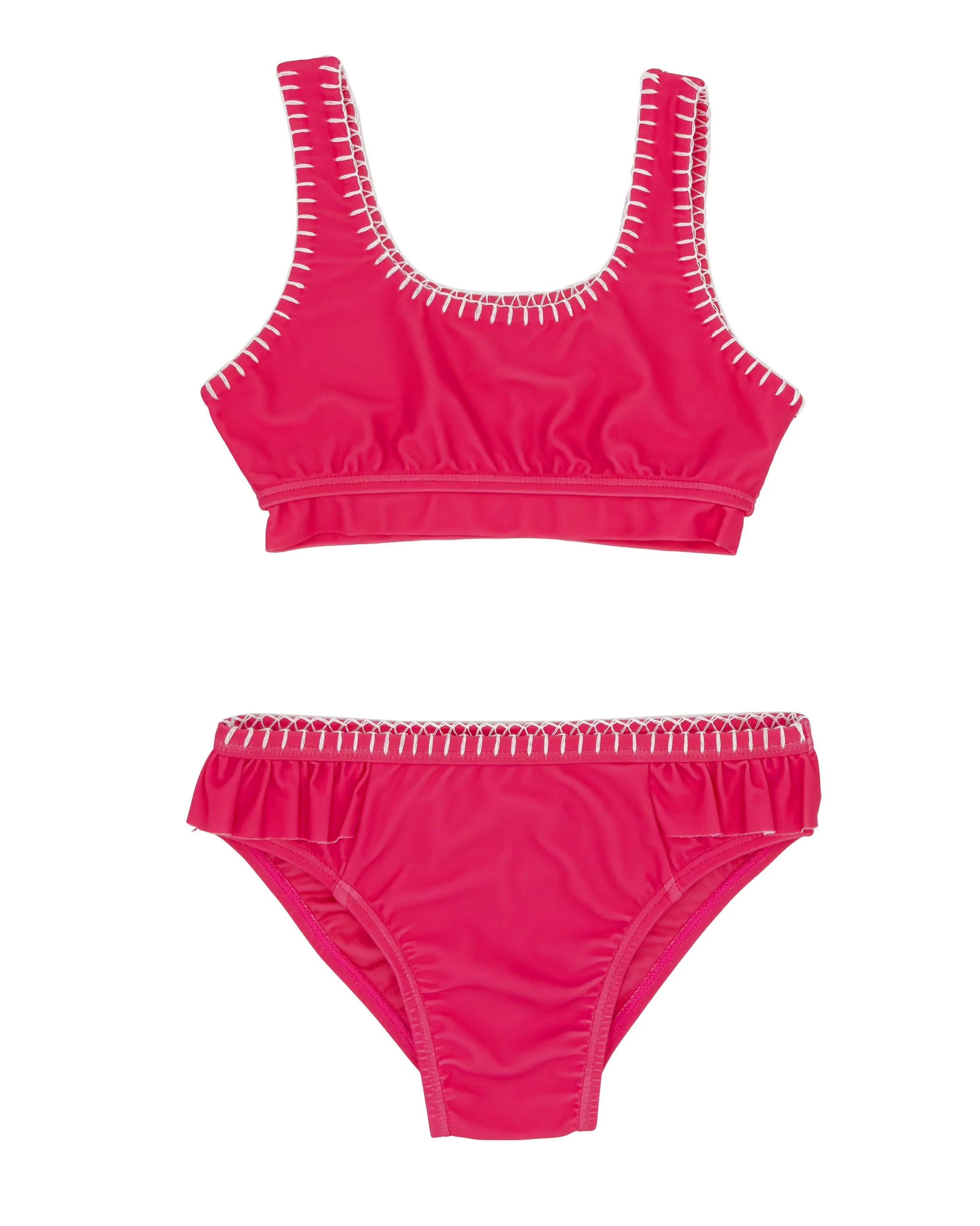 Girls' For The Frill Of It Bikini Set - Cute Ruffle Swimwear for Toddler & Kids - Perfect for Beach, Pool & Summer Vacations
