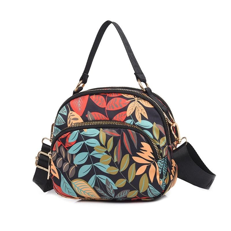 WANQLYN Women's Small Crossbody Purse with Multiple Pockets - Stylish Shoulder Bag for Girls & Women, Multipurpose Tote in Black - Perfect for Travel, Shopping & Daily Use