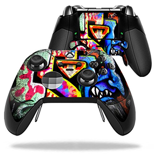 MightySkins Decal Skin for Microsoft Xbox One Elite Wireless Controller - Durable Protective Wrap Cover with Loud Graffiti Design - Perfect for Gaming, Collecting & Customizing Your Console Accessories
