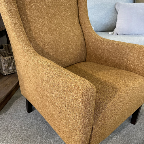 Durham Chair in Fontaine Mustard | Custom NZ Made | Perfect for Home Office, Living Room & Dining Room