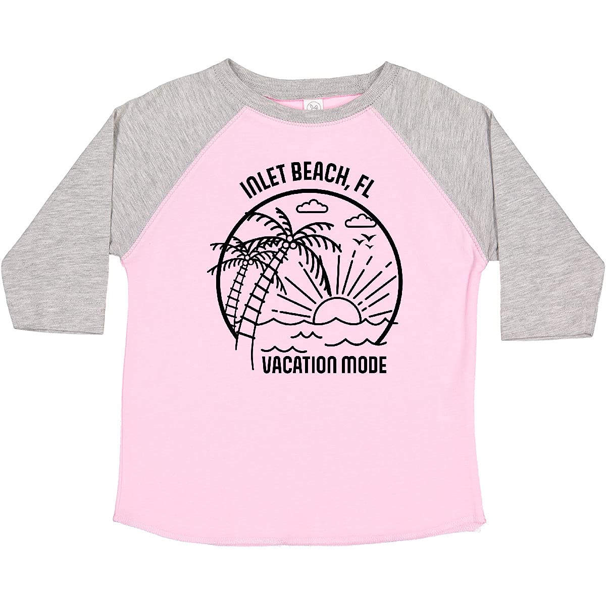 Inktastic Summer Vacation Mode Inlet Beach Florida Toddler T-Shirt - Cute Florida Beach Outfit for Toddlers, Boys & Girls | Perfect for Family Vacations, Beach Trips & Summer Outings