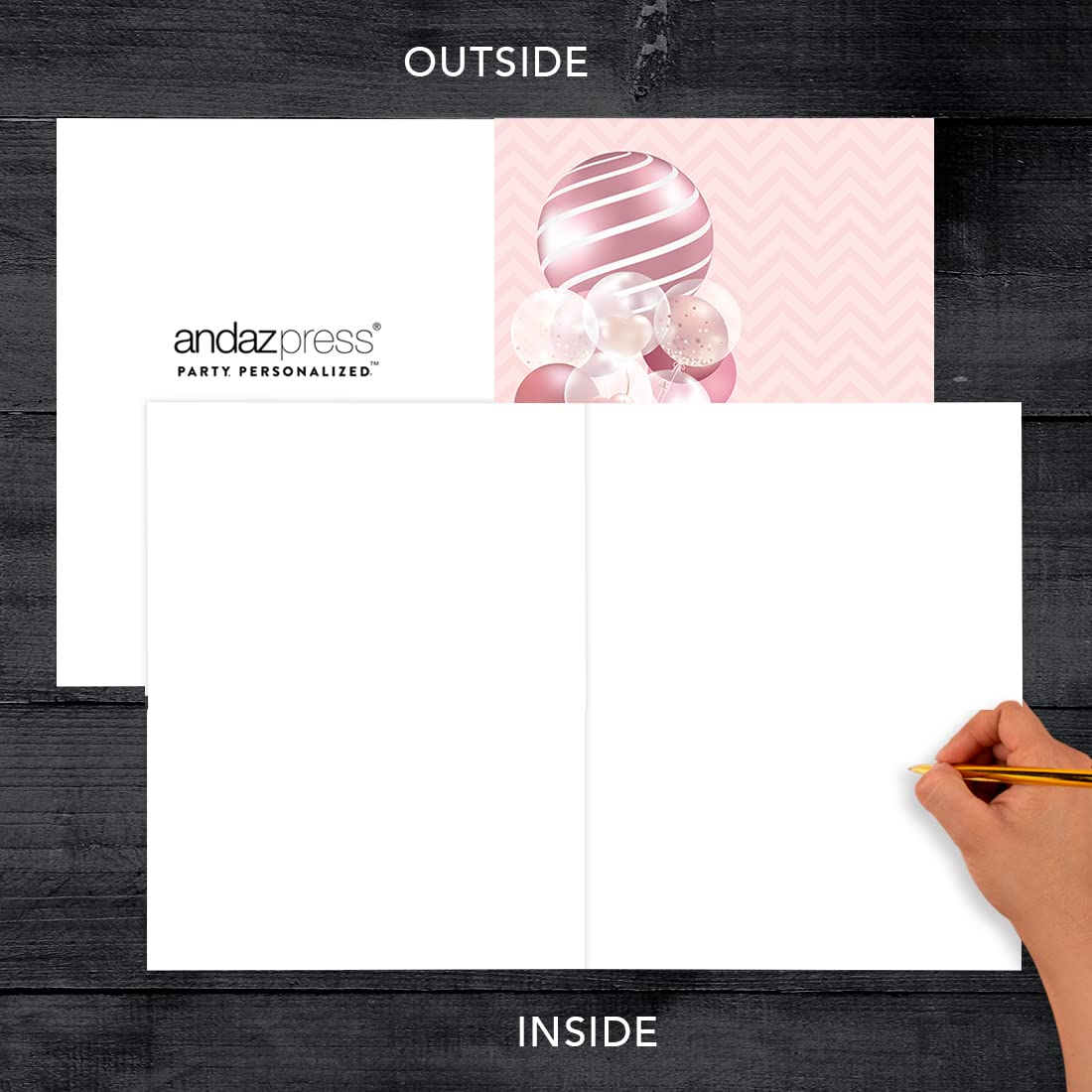 Jumbo Happy Birthday Card for 15th Birthday - Sweet Fifteen Balloon Design Greeting Card with Envelope (8.5
