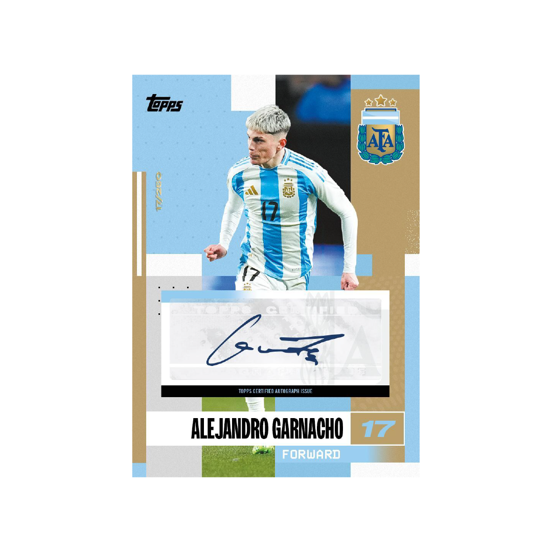 Topps Argentina 24/25 Soccer Team Trading Card Set - Official Player Cards for Collectors & Fans | Perfect for Sports Memorabilia Collections & Gifts