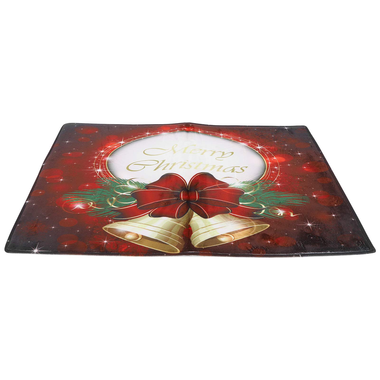 URRNDD Non-Slip Floor Mats - Heavy Duty Office Mat, Kitchen Floor Protector, Bathroom Shower Mat for Indoor Living Room - Anti-Fatigue Home Decor (Red Bell) - Perfect for High Traffic Areas & Wet Surfaces