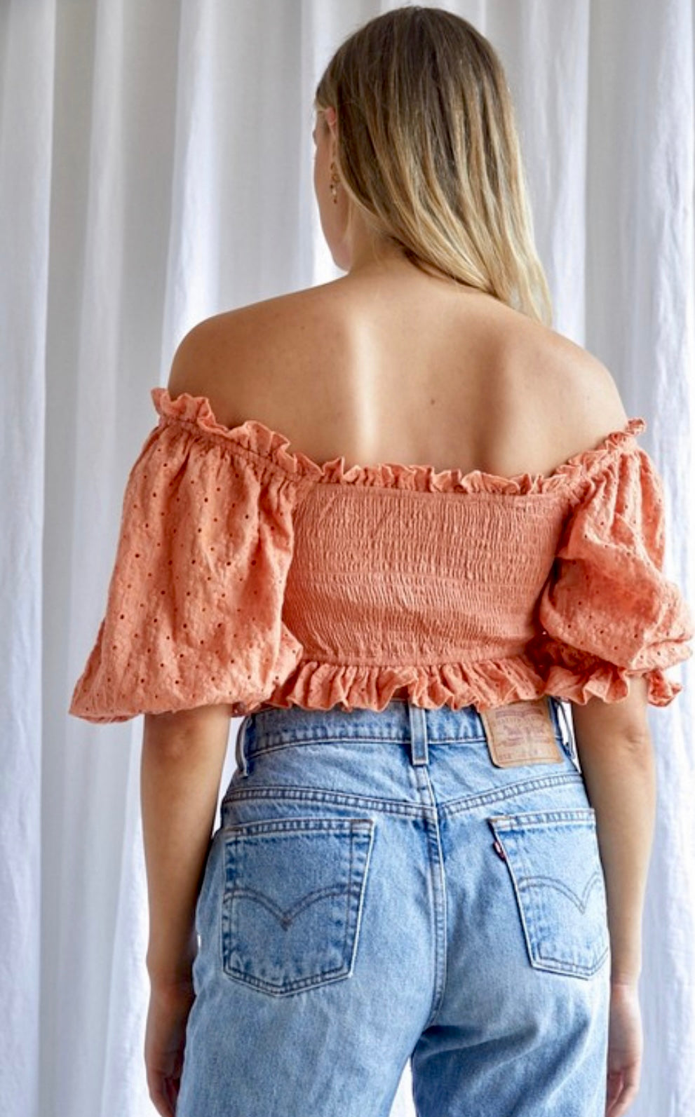 Sofia Women's Orange Blouse - Stylish Casual Tops for Work, Party & Everyday Wear