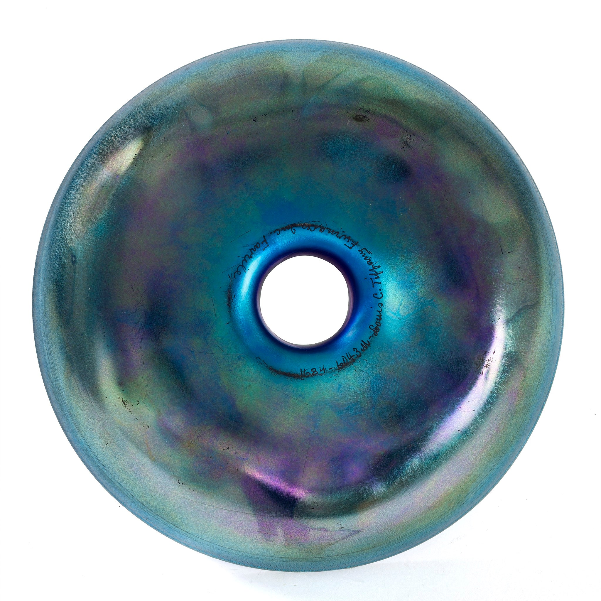 Tiffany Studios New York Favrile Glass Centerpiece - Handcrafted Art Nouveau Vase for Dining Table Decor, Wedding Centerpieces & Luxury Home Accents