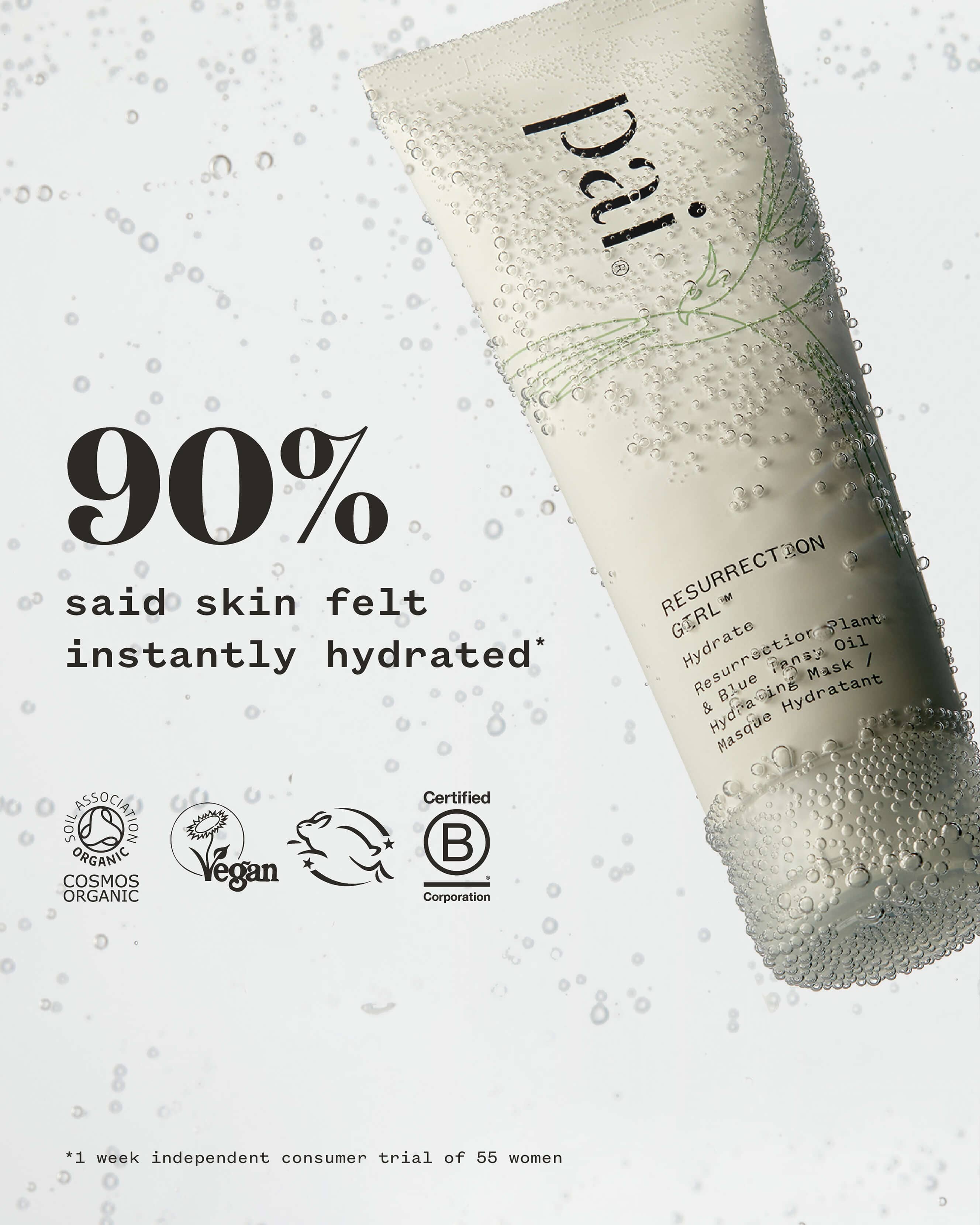 Resurrection Girl Blue Tansy Oil & Hydrating Mask with Resurrection Plant - Organic Skincare for Dry Skin, Face Moisturizer for Women, Perfect for Night Routine and Spa Day