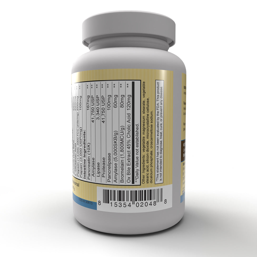 Enzy Gest™ Pancreatic Enzymes Supplement - Supports Healthy Digestion & Gut Health for Optimal Nutrient Absorption | Ideal for Digestive Comfort After Meals & Bloating Relief