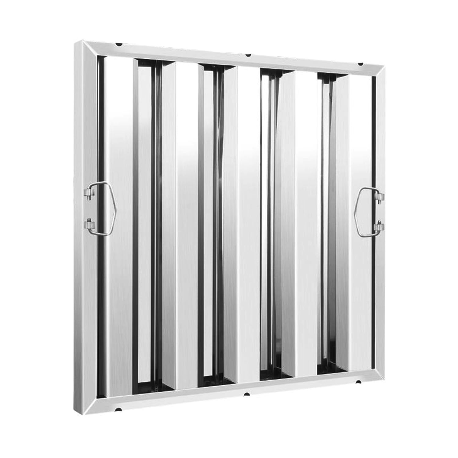 Premium Stainless Steel Baffle Filter for Commercial Kitchen Range Hoods - Heavy Duty Grease Filter for Restaurant & Industrial Exhaust Systems - Ideal for High-Heat Cooking, Grilling & Deep Frying