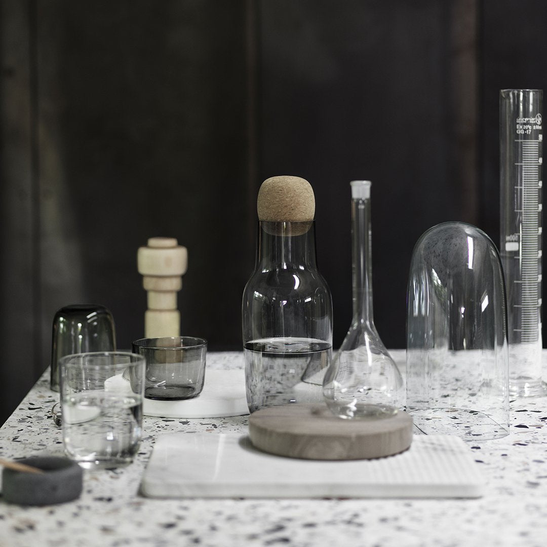 Muuto Engesvik Corky Carafe - Elegant Glass Water Pitcher with Cork Stopper for Home, Kitchen, and Dining Table Decor